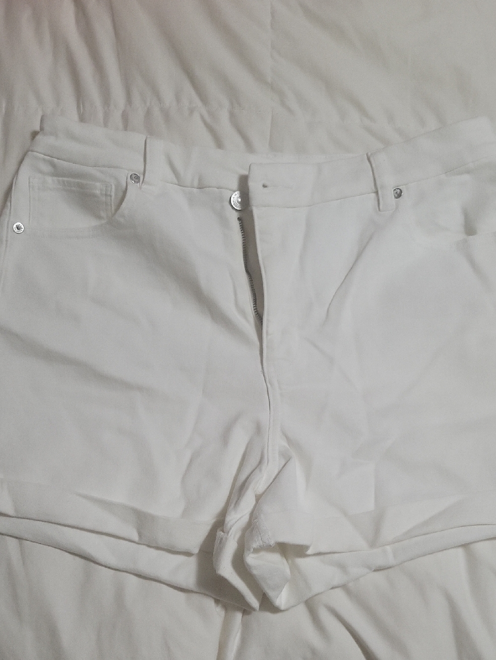 American Eagle Outfitters White Denim Shorts